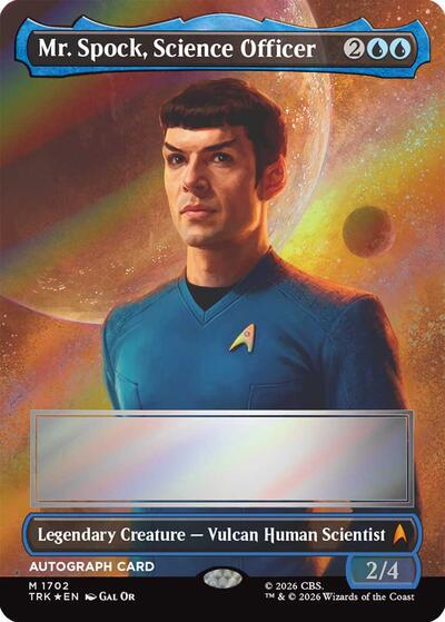 Mr. Spock, Science Officer (Borderless) (Signed)