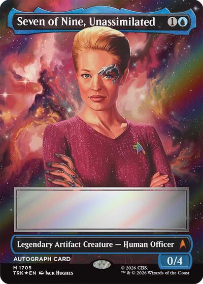 Seven of Nine, Unassimilated (Borderless) (Signed)