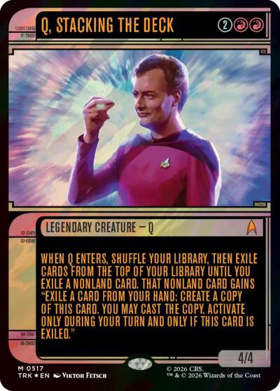 Q, Stacking the Deck (Showcase) (Surge Foil)
