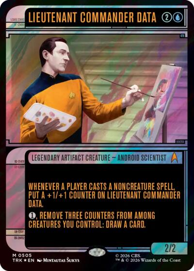 Lieutenant Commander Data (Showcase) (Surge Foil)