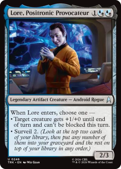 Lore, Positronic Provocateur