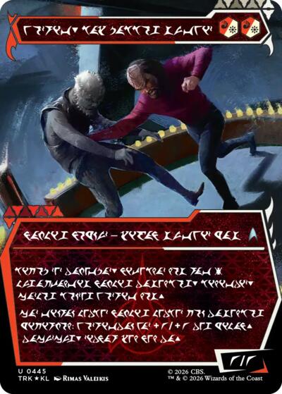 Worf, Honor-Bound Warrior (Showcase) (0445) (Klingon)