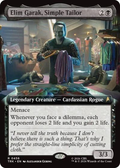 Elim Garak, Simple Tailor (Extended Art)