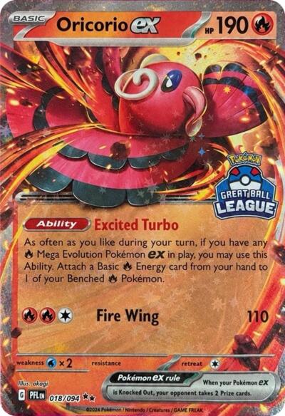 Oricorio ex - 018/094 (Great Ball League)