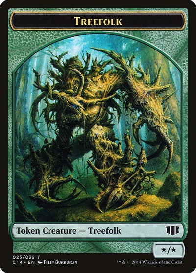 Treefolk // Wolf Double-Sided Token