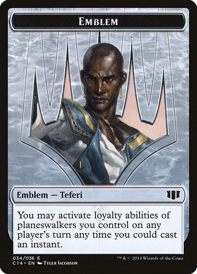 Emblem - Teferi, Temporal Archmage // Zombie (011) Double-Sided Token